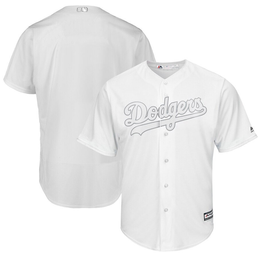 customized Men Los Angeles Dodgers blank white game MLB Jersey->chicago cubs->MLB Jersey